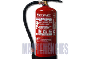 Mantenimiento, recarga, revisión y venta de extintores - Mantenencies
